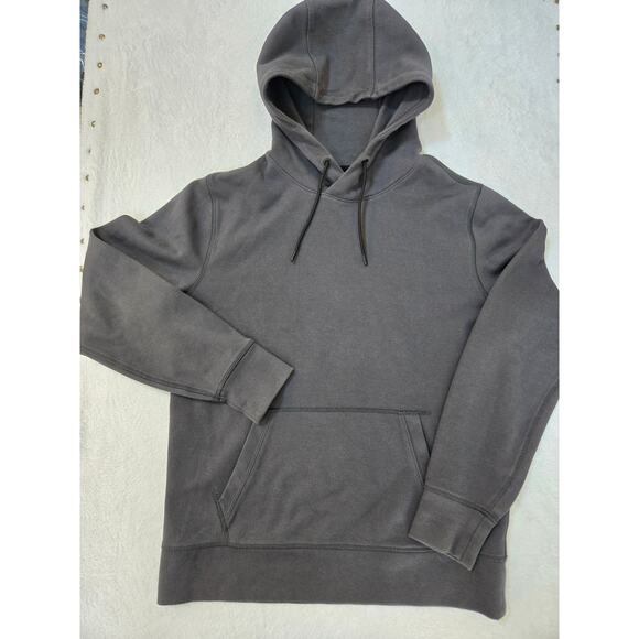 American Eagle Hoodie Men’s Medium Gray Pockets Sweatshirt-Athletic Pullover - Picture 1 of 5